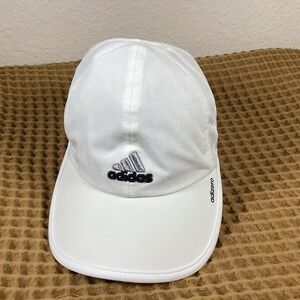 Adidas Adizero Strapback Hat White One Size Adjustable Climacool Tennis Running